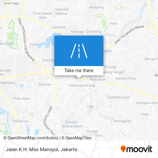 Jalan K.H. Mas Mansyur map