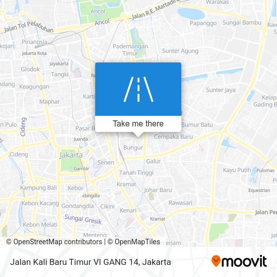 Jalan Kali Baru Timur VI GANG 14 map