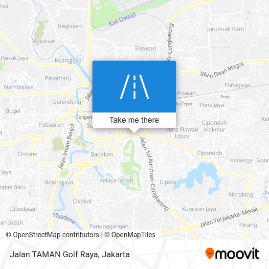 Jalan TAMAN Golf Raya map