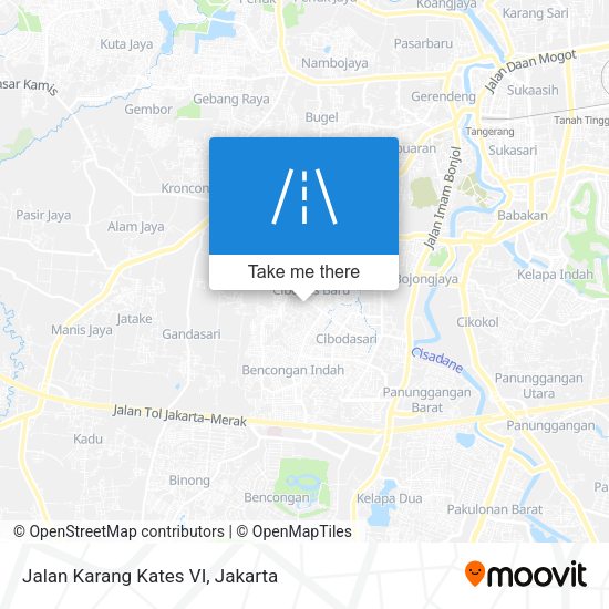 Jalan Karang Kates VI map