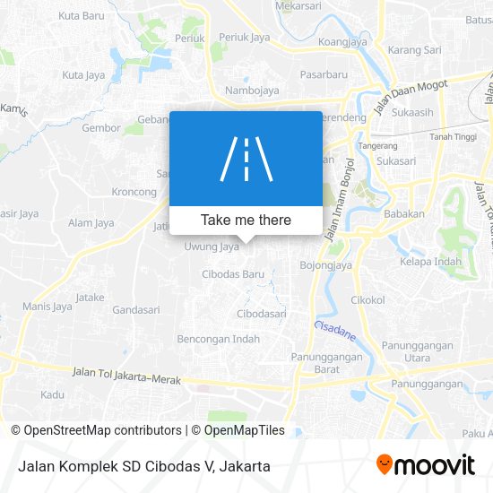 Jalan Komplek SD Cibodas V map