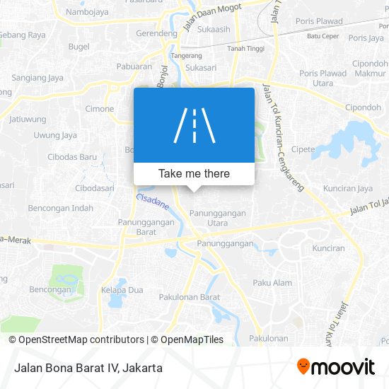 Jalan Bona Barat IV map