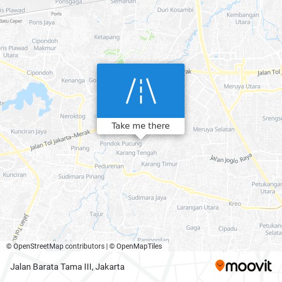 Jalan Barata Tama III map