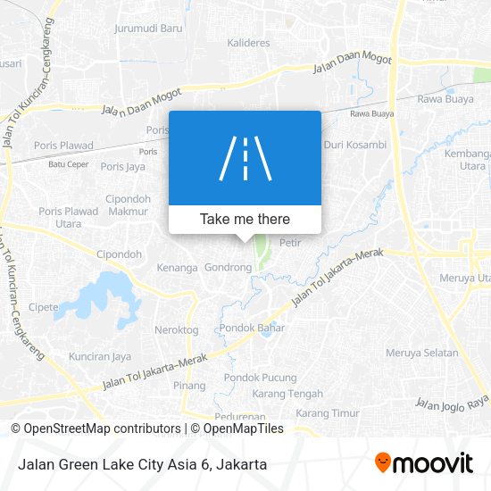 Jalan Green Lake City Asia 6 map