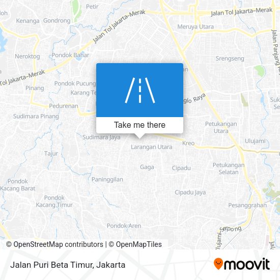 Jalan Puri Beta Timur map