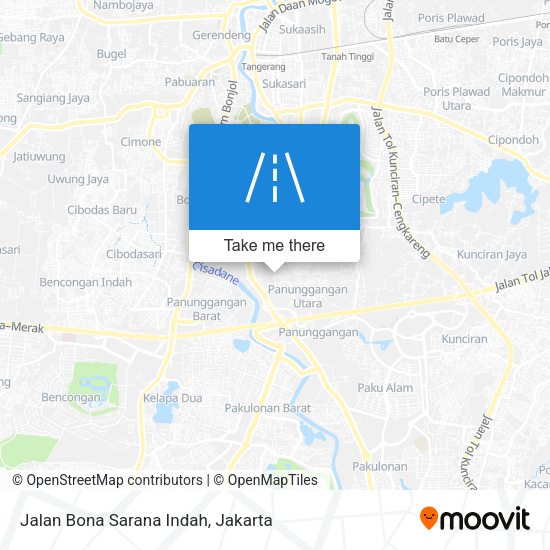 Jalan Bona Sarana Indah map