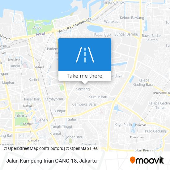 Jalan Kampung Irian GANG 18 map