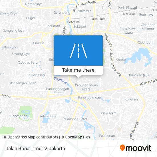 Jalan Bona Timur V map