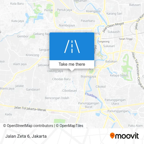 Jalan Zeta 6 map