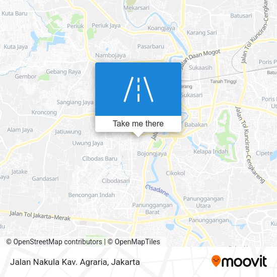 Jalan Nakula Kav. Agraria map