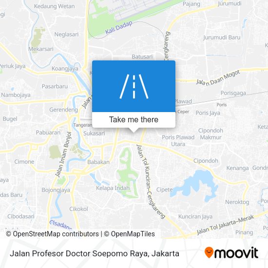 Jalan Profesor Doctor Soepomo Raya map
