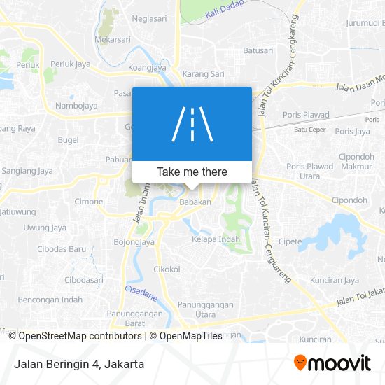 Jalan Beringin 4 map