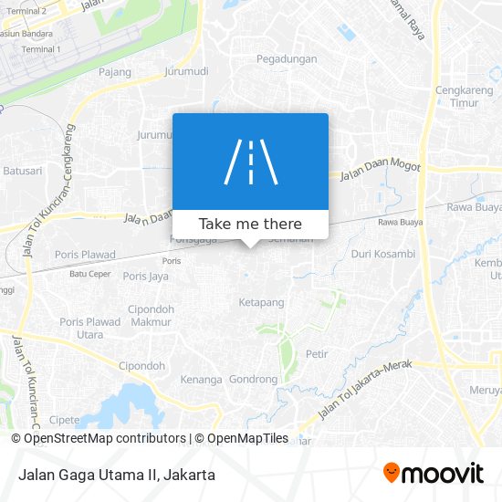 Jalan Gaga Utama II map