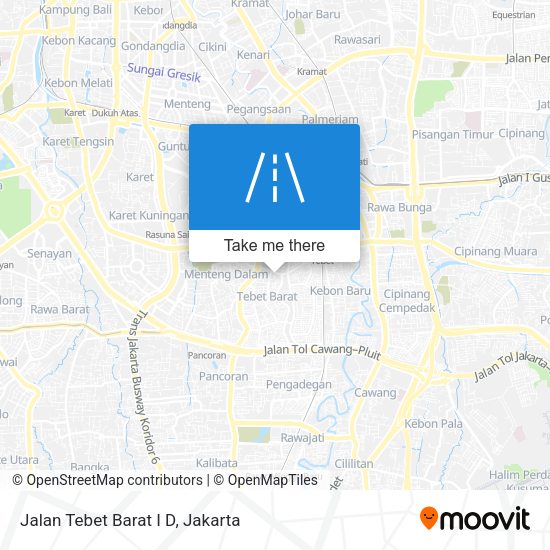 Jalan Tebet Barat I D map