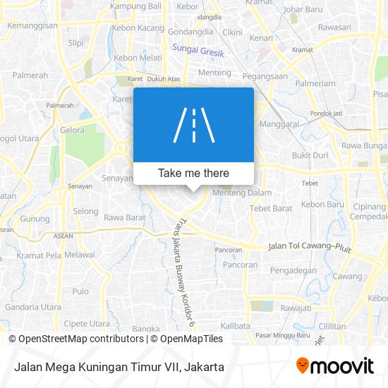 Jalan Mega Kuningan Timur VII map