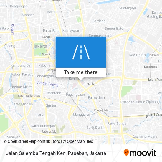 Jalan Salemba Tengah Ken. Paseban map