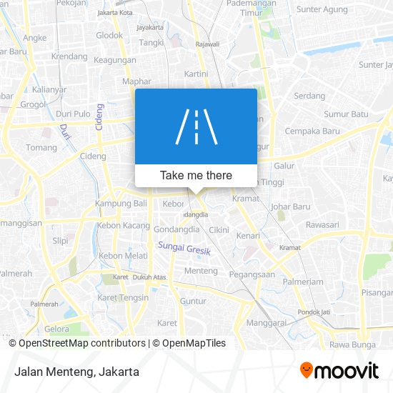 Jalan Menteng map