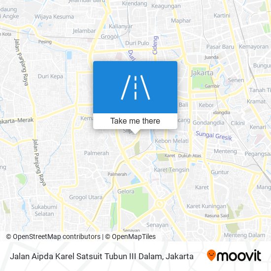 Jalan Aipda Karel Satsuit Tubun III Dalam map