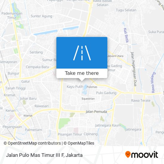 Jalan Pulo Mas Timur III F map