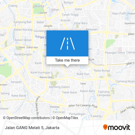 Jalan GANG Melati 5 map