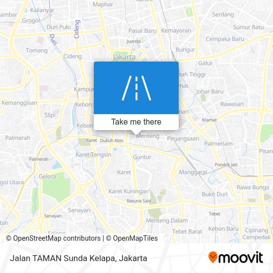 Jalan TAMAN Sunda Kelapa map