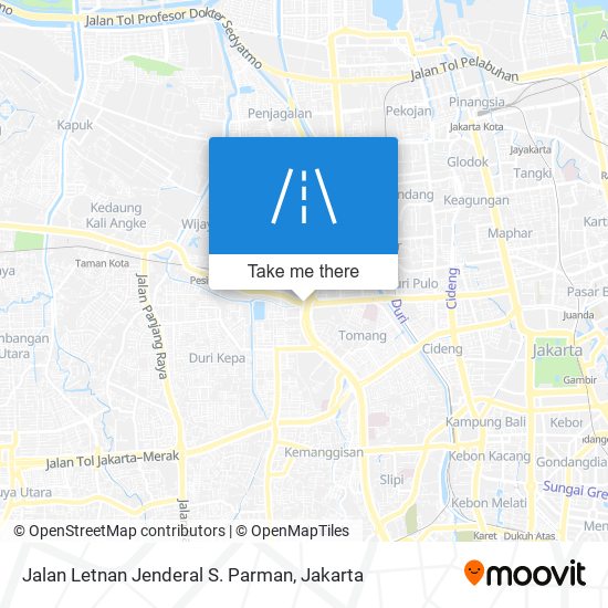 Jalan Letnan Jenderal S. Parman map