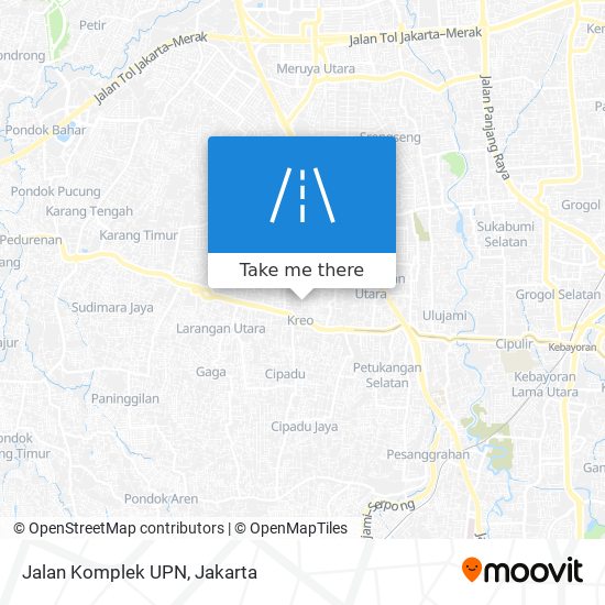 Jalan Komplek UPN map