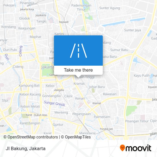 Jl Bakung map