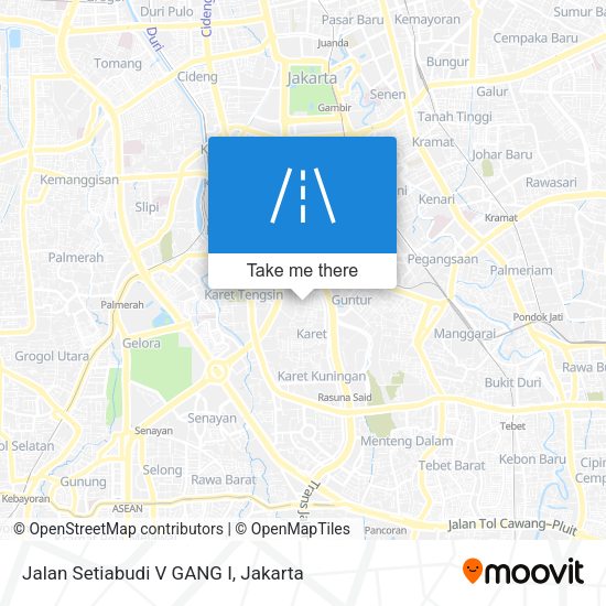 Jalan Setiabudi V GANG I map