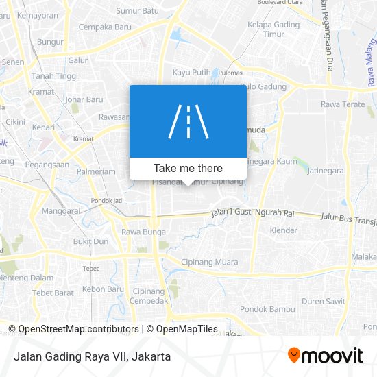 Jalan Gading Raya VII map