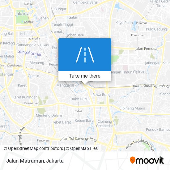 Jalan Matraman map