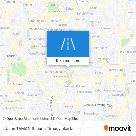 Jalan TAMAN Rasuna Timur map