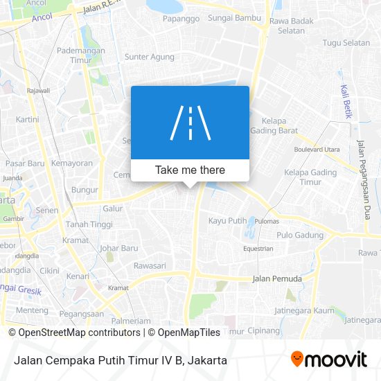 Jalan Cempaka Putih Timur IV B map