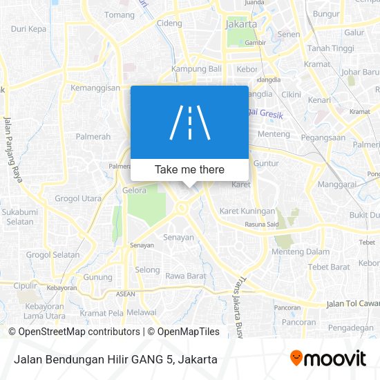Jalan Bendungan Hilir GANG 5 map