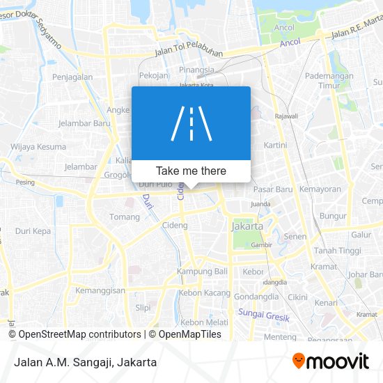 Jalan A.M. Sangaji map