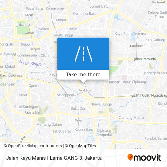 Jalan Kayu Manis I Lama GANG 3 map