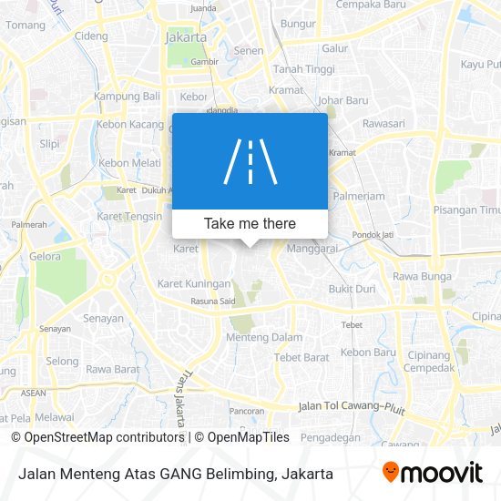 Jalan Menteng Atas GANG Belimbing map