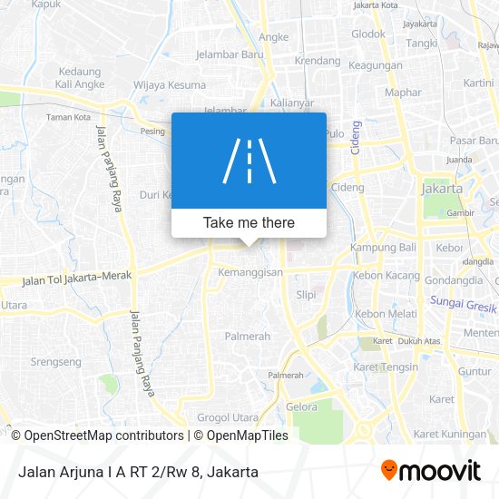 Jalan Arjuna I A RT 2/Rw 8 map