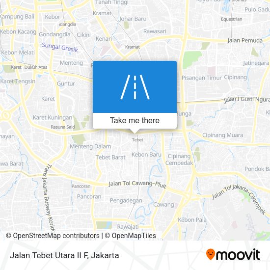 Jalan Tebet Utara II F map