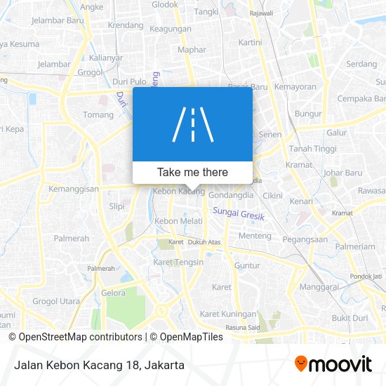 Jalan Kebon Kacang 18 map