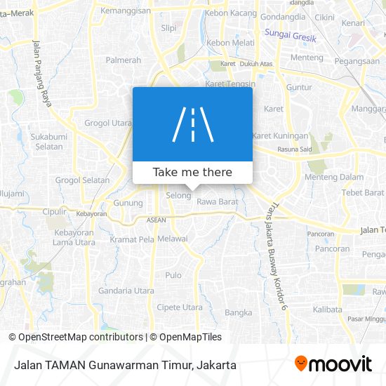 Jalan TAMAN Gunawarman Timur map