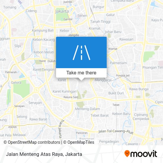 Jalan Menteng Atas Raya map