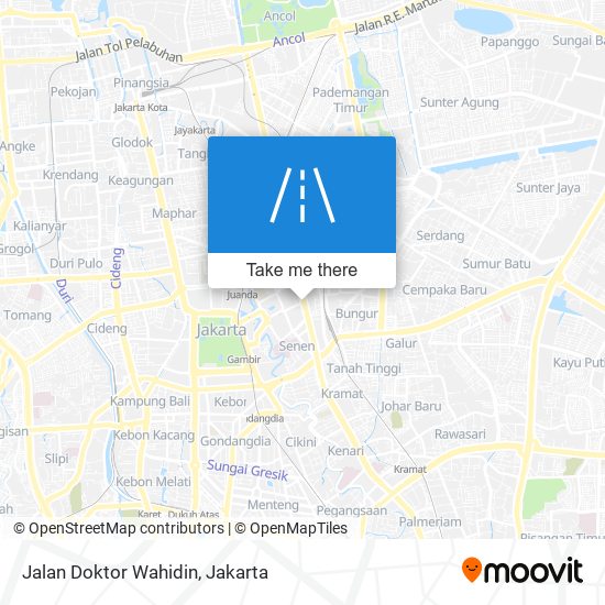 Jalan Doktor Wahidin map