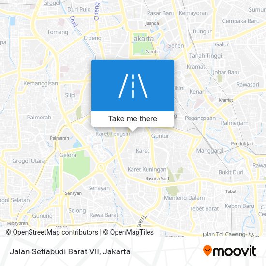 Jalan Setiabudi Barat VII map