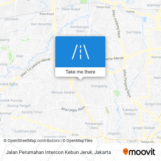 Jalan Perumahan Intercon Kebun Jeruk map