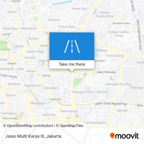 Jalan Multi Karya III map