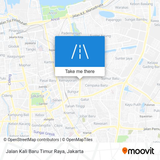 Jalan Kali Baru Timur Raya map