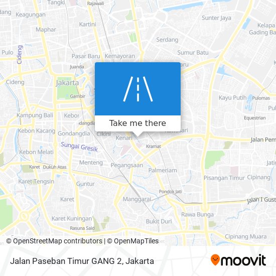 Jalan Paseban Timur GANG 2 map