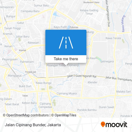 Jalan Cipinang Bunder map