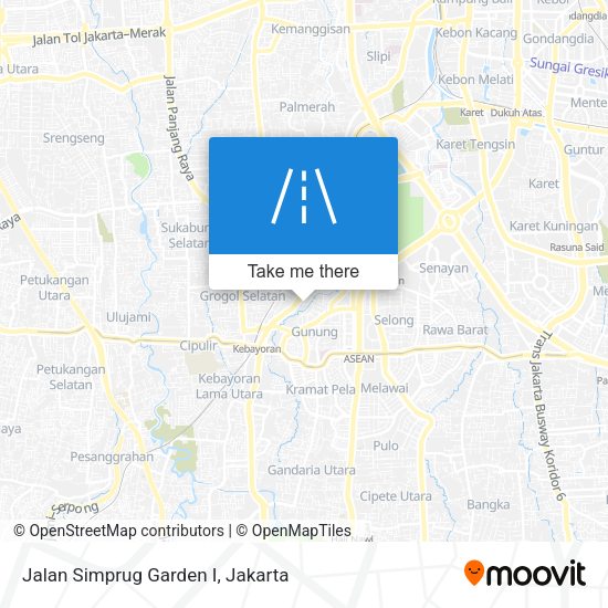 Jalan Simprug Garden I map